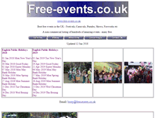 Tablet Screenshot of free-events.co.uk